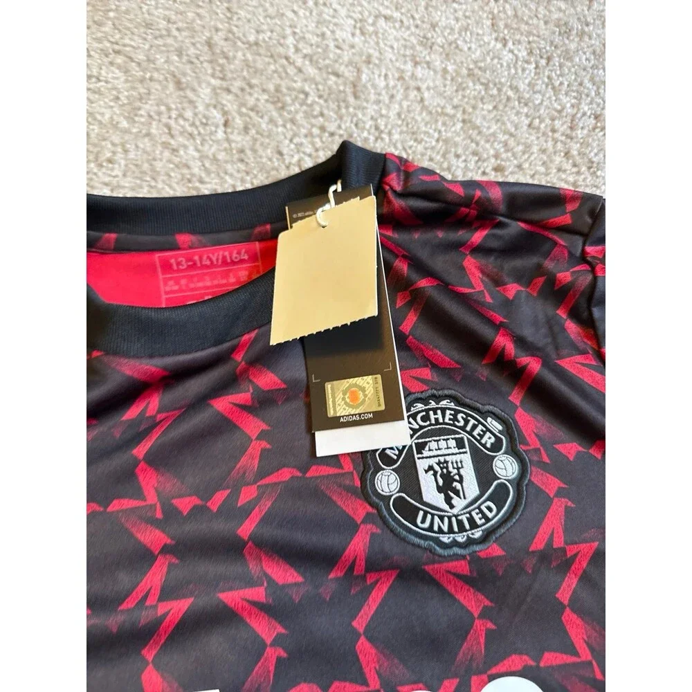 Manchester United Adidas Youth NWT Practice Jersey Size XL